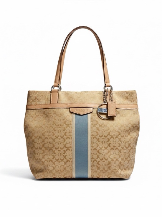 Coach Handbags - Coach Signature Stripe Tote